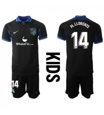 Atletico Madrid Marcos Llorente #14 Bortedraktsett Barn 2022-23 Kortermet (+ Korte bukser)